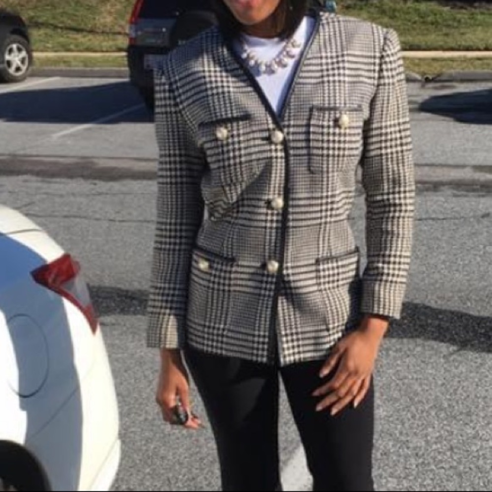 Plaid blazer